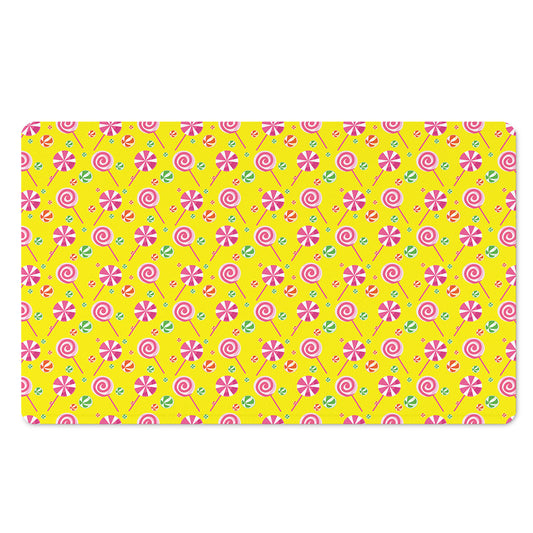 Cute Lollipop Pattern Print Polyester Doormat