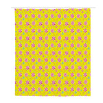 Cute Lollipop Pattern Print Polyester Shower Curtain