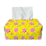 Cute Lollipop Pattern Print Rectangle Tissue Box Cover