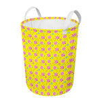 Cute Lollipop Pattern Print Round Laundry Basket
