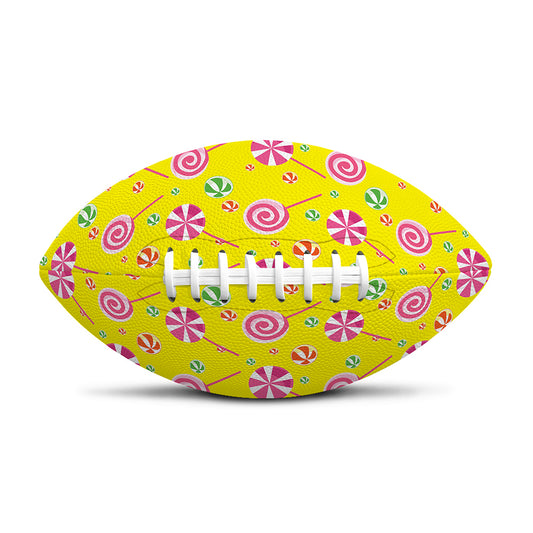 Cute Lollipop Pattern Print Rugby Ball