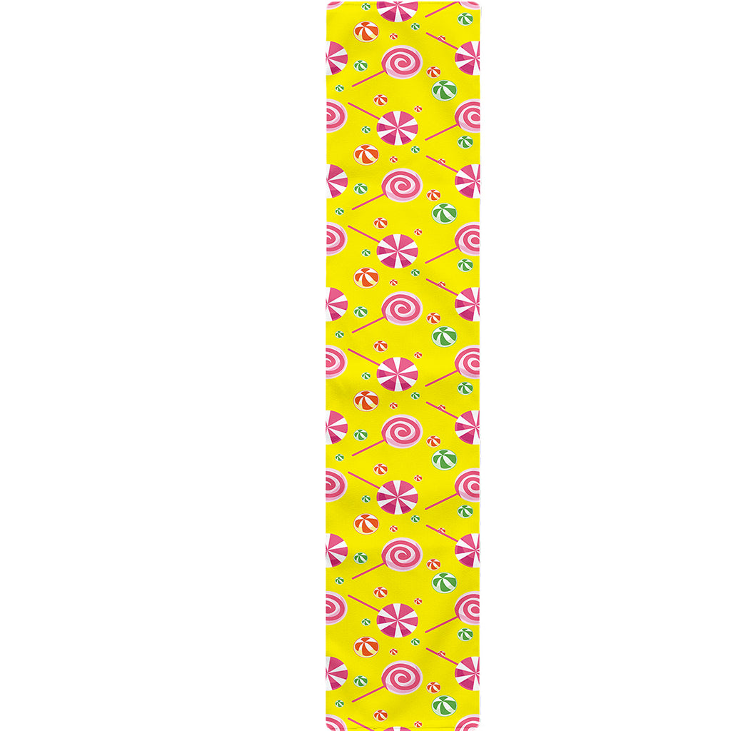Cute Lollipop Pattern Print Table Runner