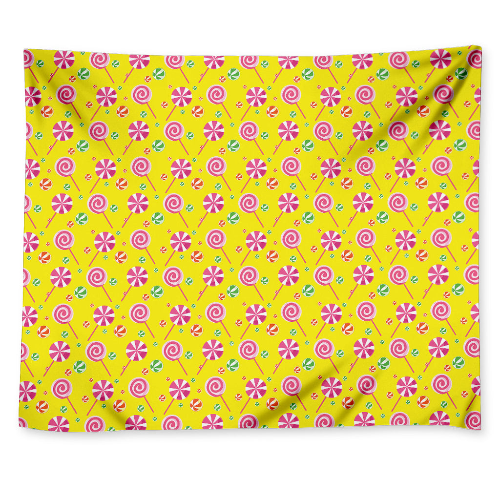 Cute Lollipop Pattern Print Tapestry