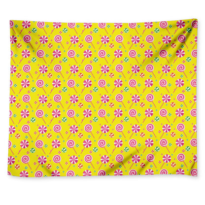 Cute Lollipop Pattern Print Tapestry