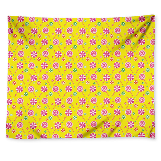 Cute Lollipop Pattern Print Tapestry