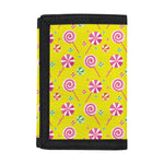 Cute Lollipop Pattern Print Trifold Wallet