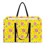 Cute Lollipop Pattern Print Utility Tote Bag