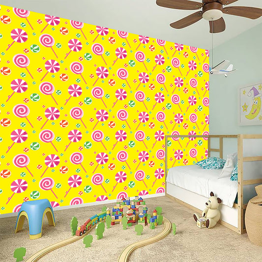 Cute Lollipop Pattern Print Wall Sticker