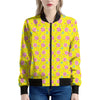 Cute Lollipop Pattern Print Women's Bomber Jacket