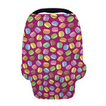 Cute Macaron Pattern Print Baby Seat Cover