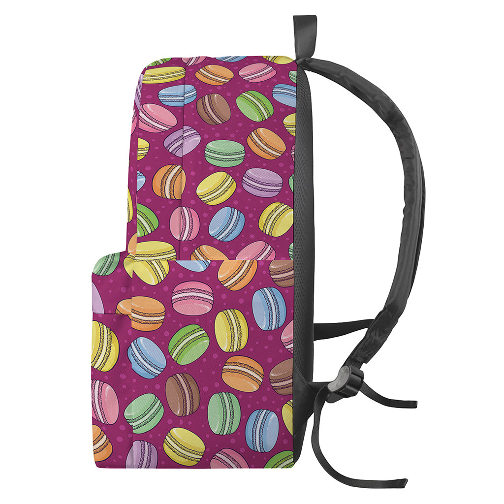 Cute Macaron Pattern Print Backpack