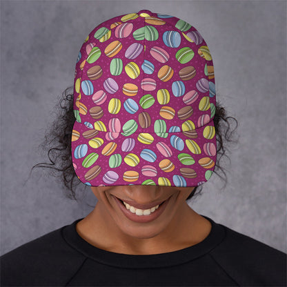 Cute Macaron Pattern Print Baseball Cap