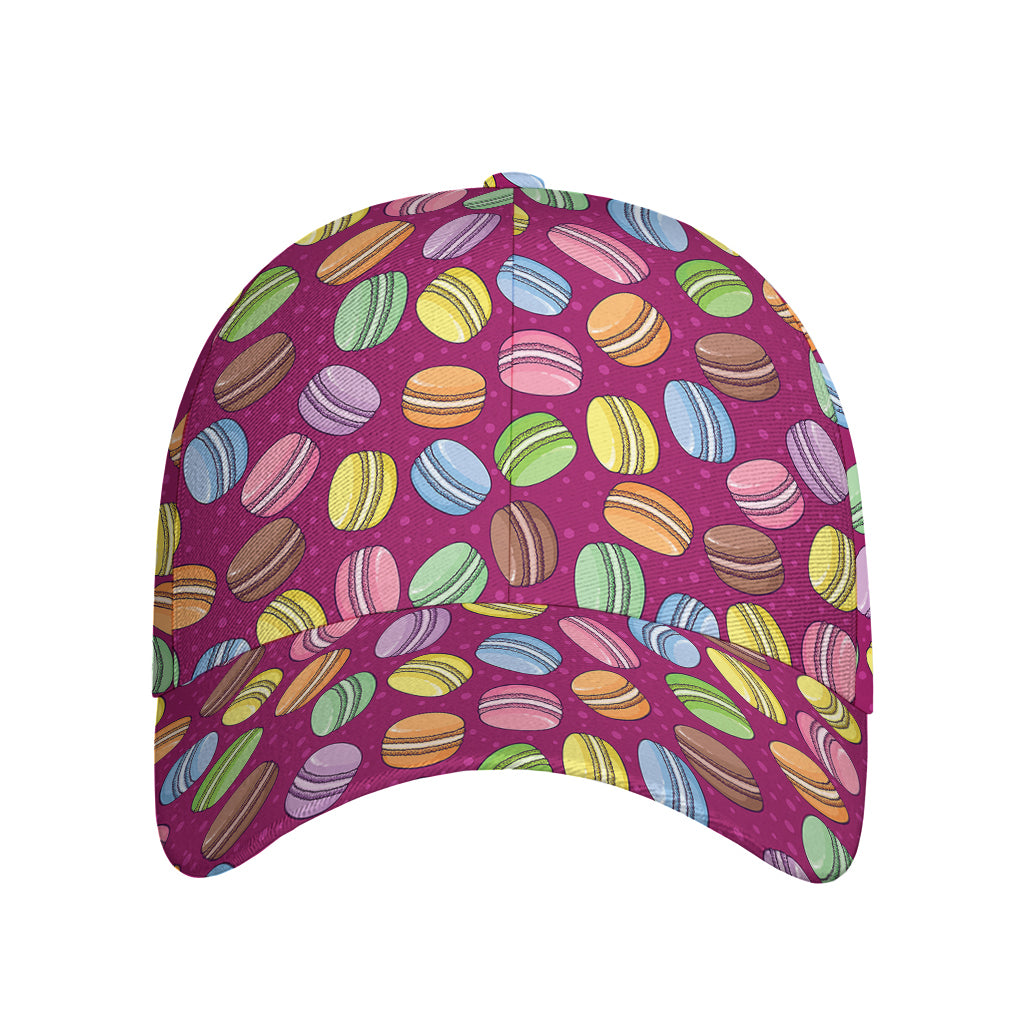Cute Macaron Pattern Print Baseball Cap