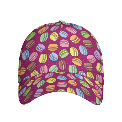 Cute Macaron Pattern Print Baseball Cap