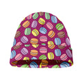 Cute Macaron Pattern Print Beanie