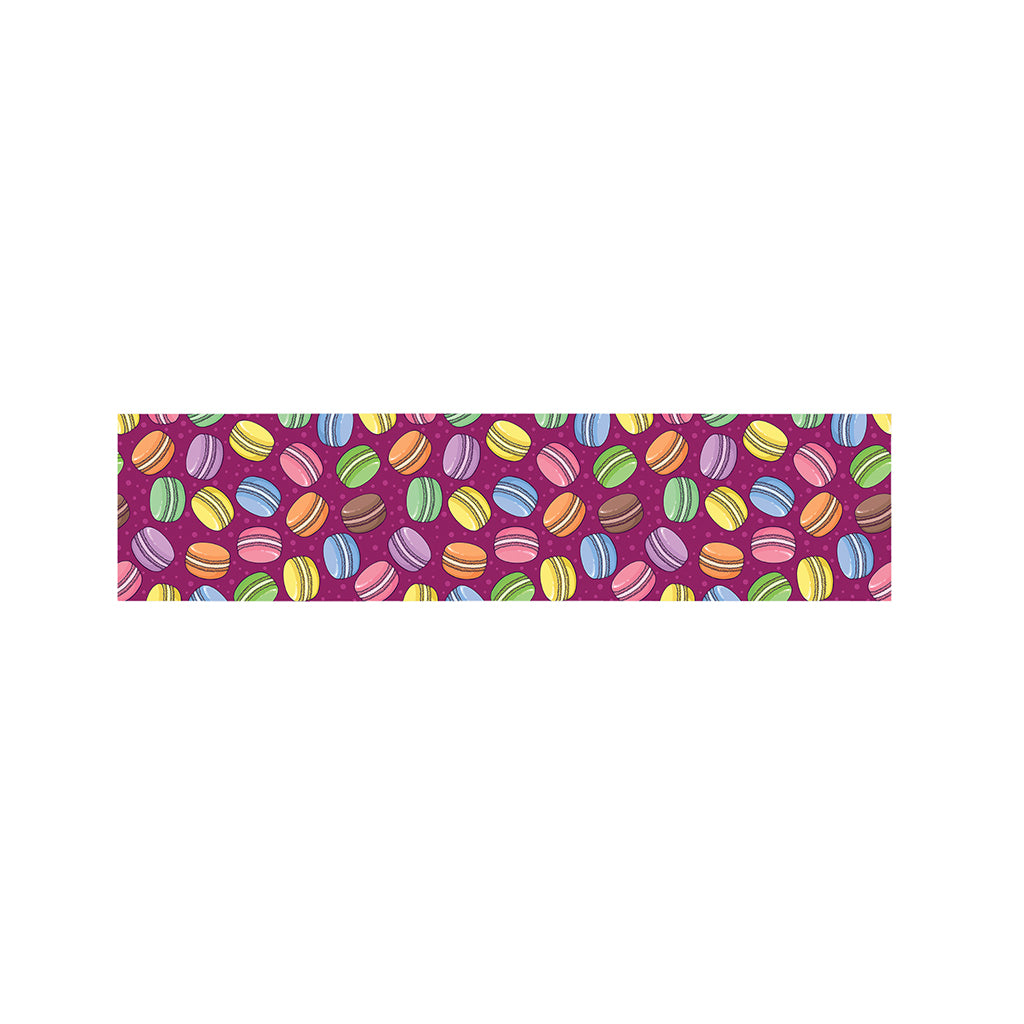 Cute Macaron Pattern Print Bed Runner