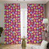 Cute Macaron Pattern Print Blackout Pencil Pleat Curtains