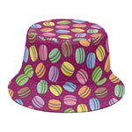 Cute Macaron Pattern Print Bucket Hat