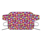 Cute Macaron Pattern Print Car Windshield Snow Cover