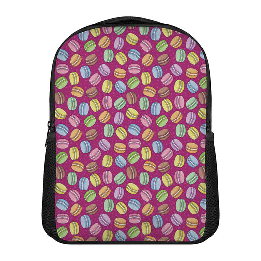 Cute Macaron Pattern Print Casual Backpack