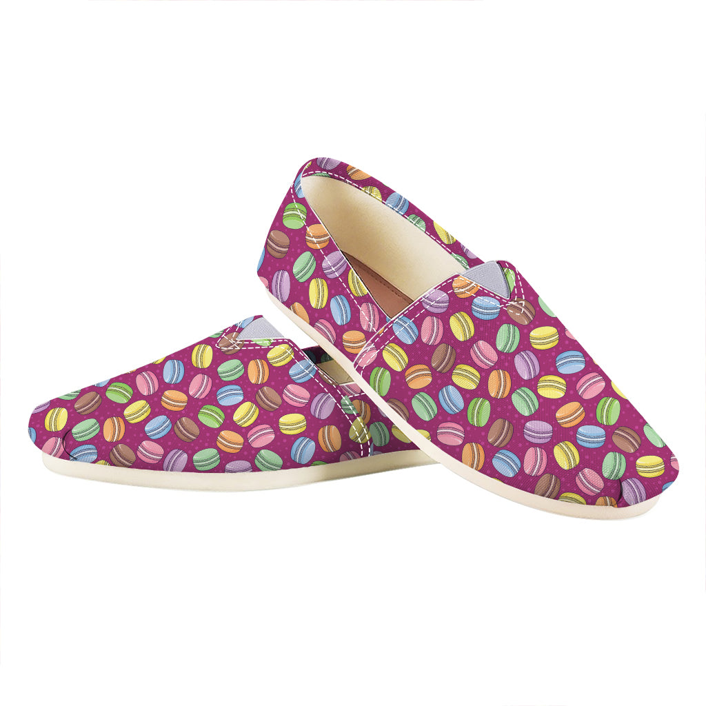 Cute Macaron Pattern Print Casual Shoes