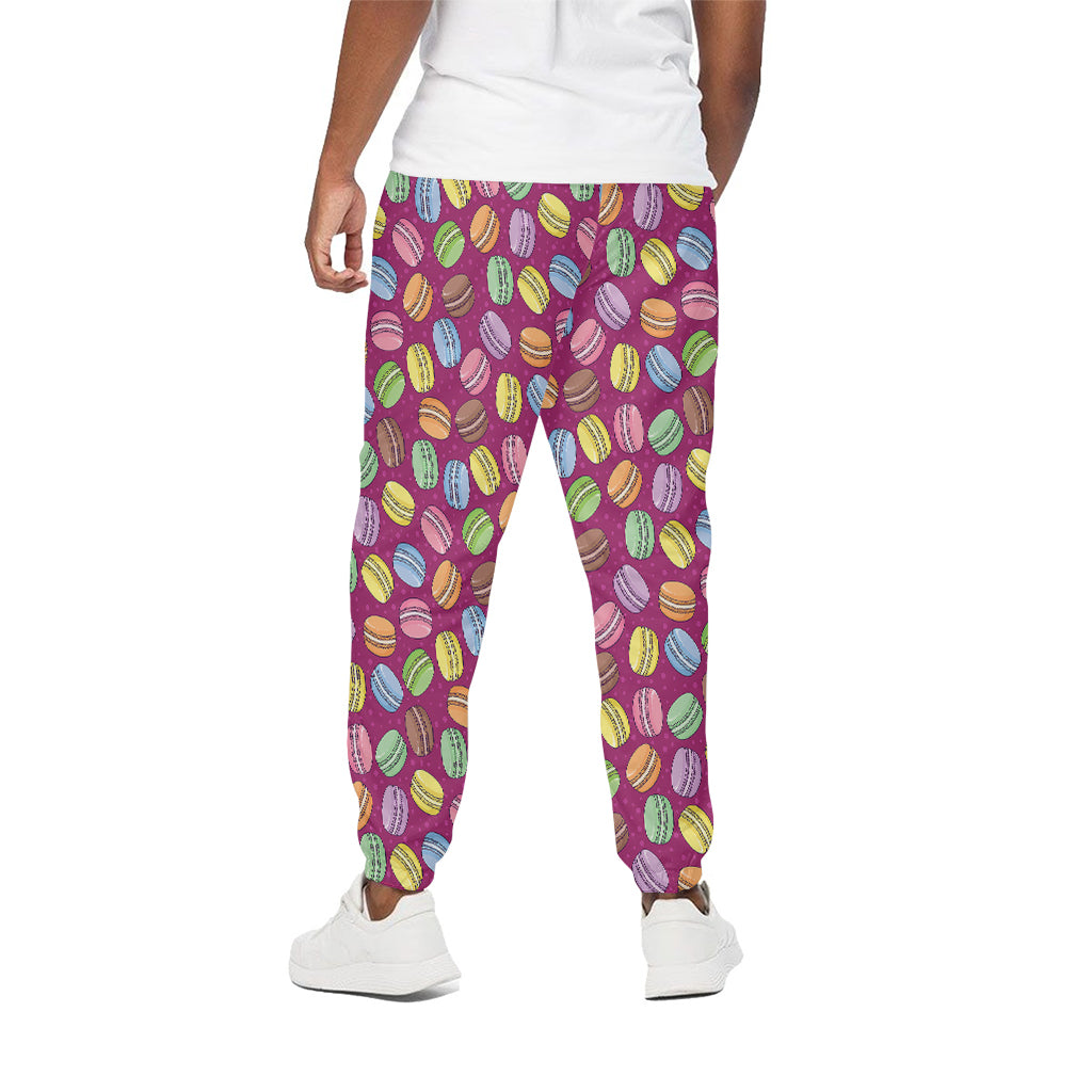 Cute Macaron Pattern Print Cotton Pants