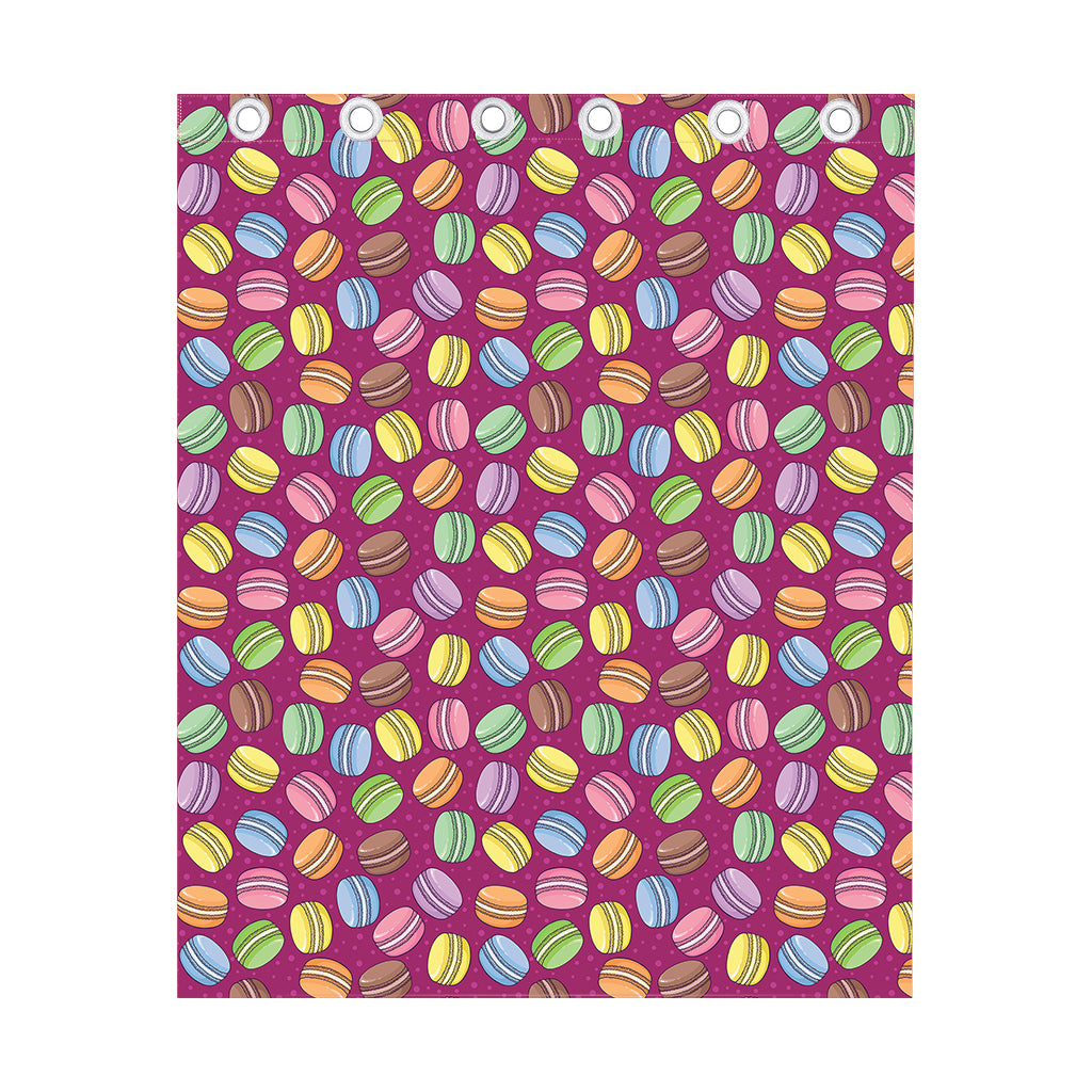Cute Macaron Pattern Print Curtain