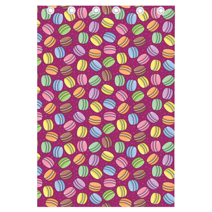 Cute Macaron Pattern Print Curtain