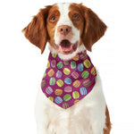 Cute Macaron Pattern Print Dog Bandana