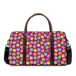 Cute Macaron Pattern Print Duffle Bag