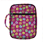 Cute Macaron Pattern Print Front Pocket Bible Bag