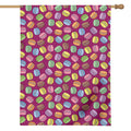 Cute Macaron Pattern Print House Flag