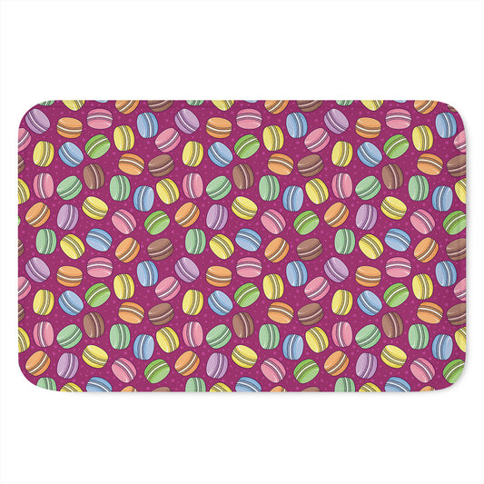 Cute Macaron Pattern Print Indoor Door Mat