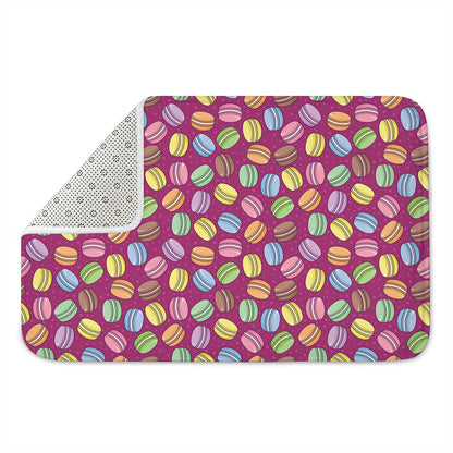Cute Macaron Pattern Print Indoor Door Mat