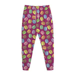 Cute Macaron Pattern Print Jogger Pants