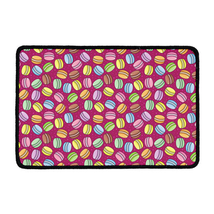 Cute Macaron Pattern Print Kitchen Mat