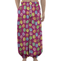 Cute Macaron Pattern Print Lantern Pants