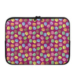Cute Macaron Pattern Print Laptop Sleeve