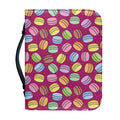 Cute Macaron Pattern Print Leather Bible Cover