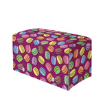Cute Macaron Pattern Print Leather Tissue Box Cover
