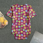 Cute Macaron Pattern Print Men's Bodysuit