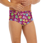 Cute Macaron Pattern Print Men's Briefs