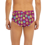 Cute Macaron Pattern Print Men's Briefs