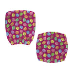 Cute Macaron Pattern Print Office Chair Cover