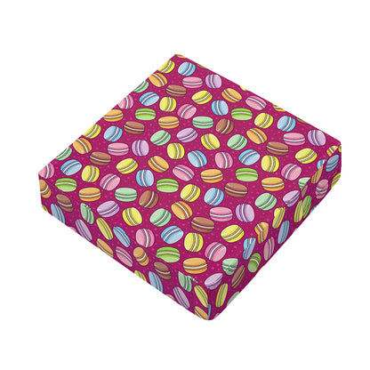 Cute Macaron Pattern Print Outdoor Seat Cushion Cover