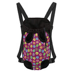 Cute Macaron Pattern Print Pet Carrier Backpack