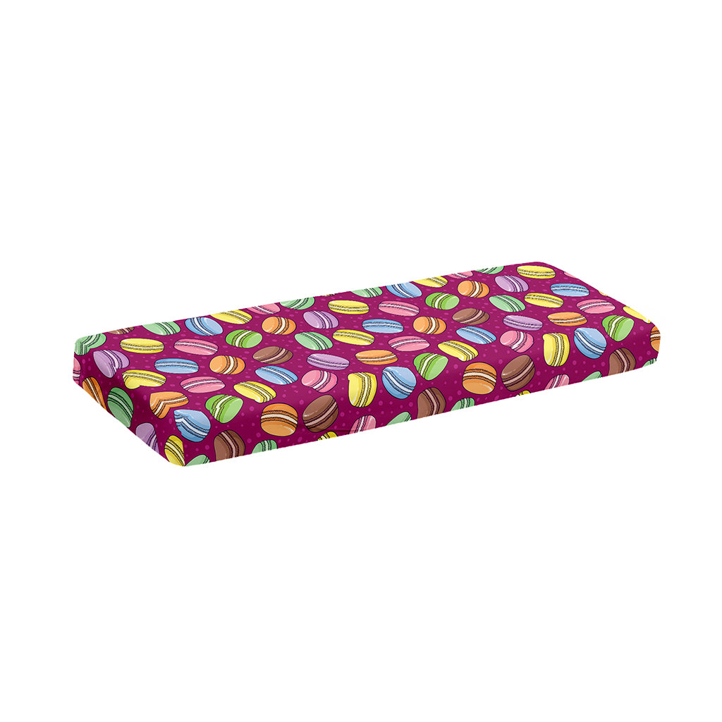 Cute Macaron Pattern Print Piano Keyboard Cover