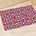 Cute Macaron Pattern Print Polyester Doormat