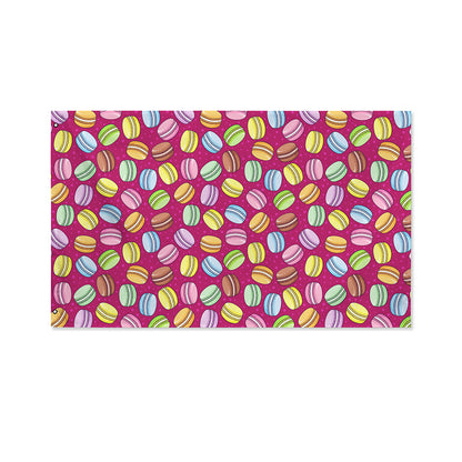 Cute Macaron Pattern Print Polyester Flag