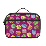 Cute Macaron Pattern Print Portable Lunch Bag